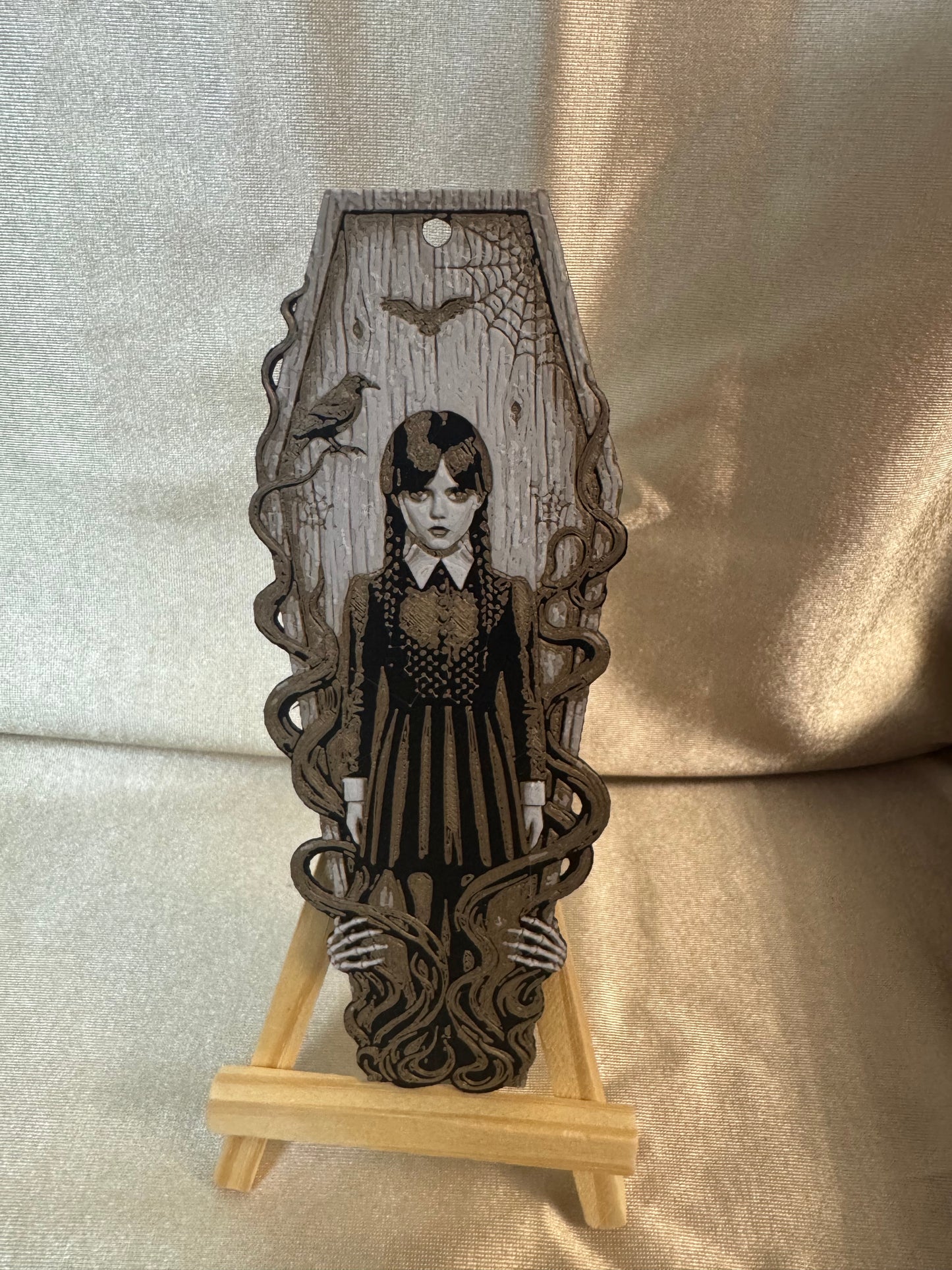 Wednesday Addams Boekenlegger - Handgemaakt